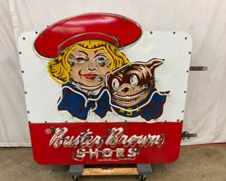 ALL ORIG. PORC. NEON SHOES SIGN