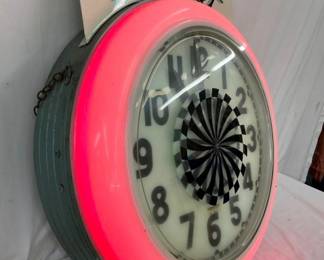 CAN W/CLOCK FACE MEASURES 7 1/2IN. TOTAL