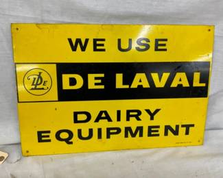 SST DE LAVAL DAIRY EQUIPMENT SIGN