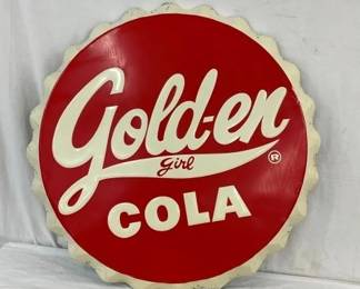 33IN SST EMB. GOLDEN COLA GIRL