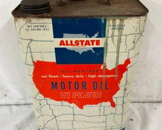 2 1/2G. ALLSTATE MOTOR OIL CAN