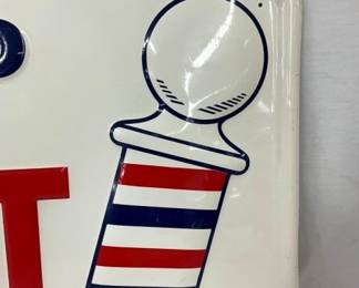 CLOSE UP VIEW W/BARBER POLE