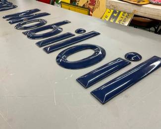 PORC. MOBILOIL LETTER SIGN