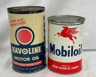 1QT. MOBILOIL AND HAVOLINE CAN