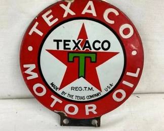 5" DSP TEXACO PADDLE PUMP SIGN