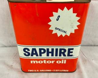2G. SAPHIRE MOTOR OIL CAN