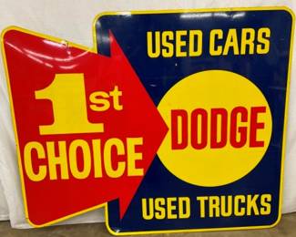 RARE DST DODGE DEALER SIGN