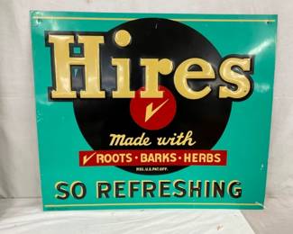 SST EMB. HIRES ROOTBEER SIGN