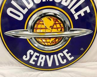 DSP 5FT. OLDSMOBILE SERVICE DEALER SIGN