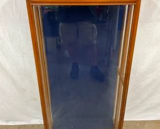 UNUSUAL OAK DISPLAY CASE