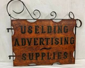 ADVERTISING SUPPLIES TRADE SIGN