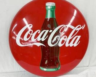 36IN PORC. COKE BUTTON W/ BOTTLE
