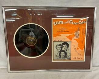 RUN & COCA-COLA DECCA RECORD