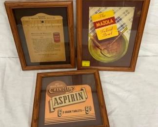 FRAMED ADV. ASPRIN,MAZOLA