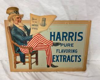 UNUSUAL 3-D HARRIS EXTRACTS EASEL BACK 