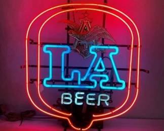 LA BEER NEON SIGN