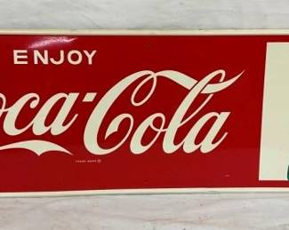 SST COCA COLA SIGN W/ BOTTLE