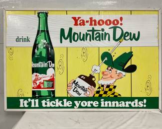 SST EMB. MOUNTAIN DEW YA-HOOO! SIGN