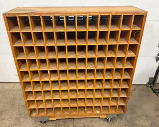 BACK VIEW POSTAL CABINET