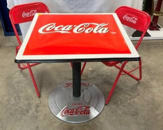 3PC. COCA COLA TABLE SET MES