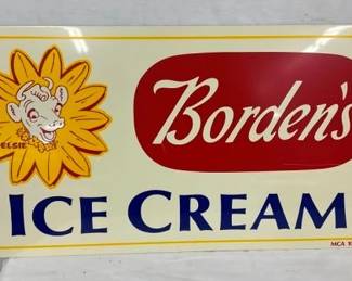 SST BORDENS ICE CREAM SIGN W/ ELSIE