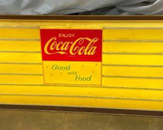 LIGHTUP COCA COLA MENU SIGN