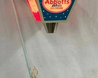 ABBOTT'S ICE CREAM HANGING LIGHT 