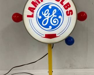 GE LAMP BULBS LIGHTUP COUNTER DISPLAY