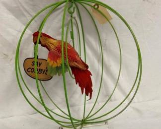 CLOSE UP VIEW WITH PARROT 