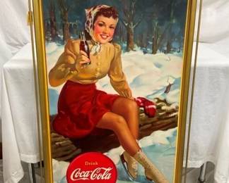 VERTICAL COKE CB LADY IN SNOW