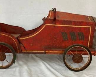 EARLY WOODN GENDRON PEDAL CAR