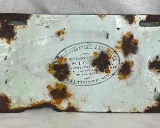 BACKVIEW EARLY LIC. TAG