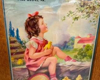 NICE COLORS W/ GIRL 13X19