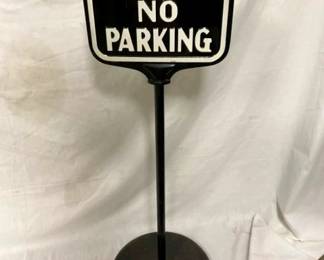 CAST FUNERAL NO PARKING SIGN