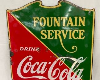 SSP DIECUT COKE FOUNTAIN SERVICE SIGN