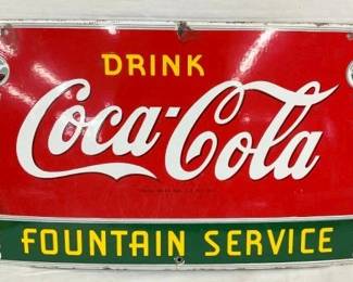 SSP COKE FOUNTAIN SERVICE SIGN