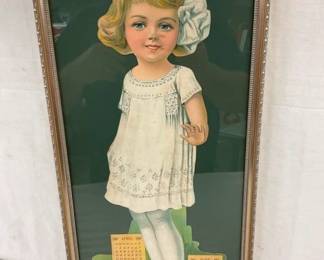 FRAMED 1917 SWIFTS PREMIUM CALENDAR