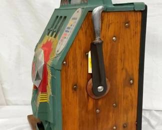 CLOSEUP VIEW SLOT MACHINE