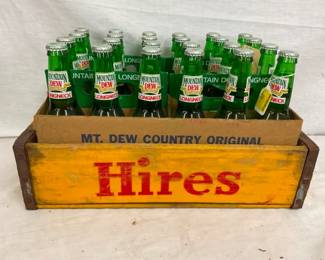 HIRES WOODEN DRINK CRATE