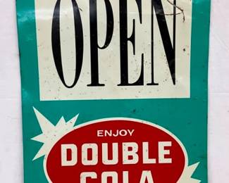SST DOUBLE COLA OPEN SIGN