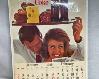 1966 THINKS GO BETTERY W/ COKE CALENDAR