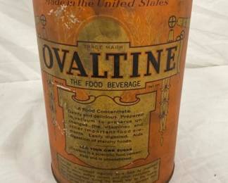 EARLY 4LB OVALTINE CAN