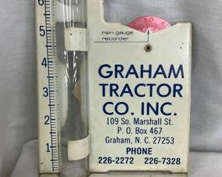 GRAHAM NC TRACTOR RAIN GAUGE