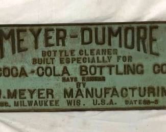 EMB. CAST MEYER-DUNMORE WALL PLAQUE