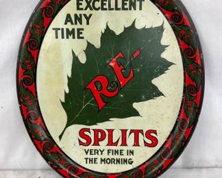 RE-SPLITS METAL SERVING TRAY