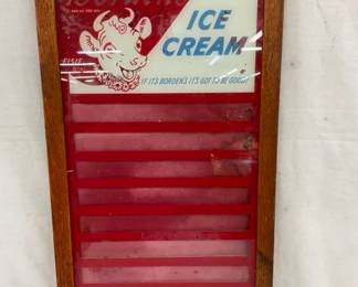 GLASS BORDENS ICE CREAM MENU