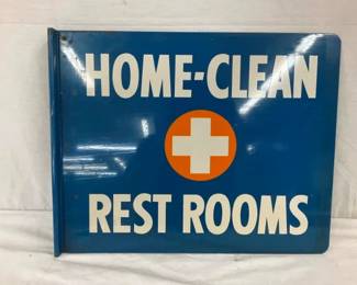 HOME CLEAN REST ROOMS SIGN