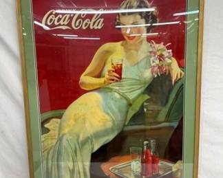 VERTICAL COKE CARDBOARD W/ LADY