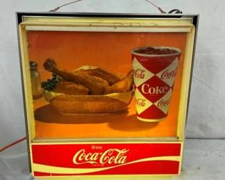 COKE PLASTIC LIGHTUP STORE CLOCK