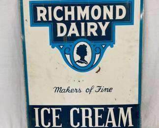 DST 1951 RICHMOND DAIRY SIGN